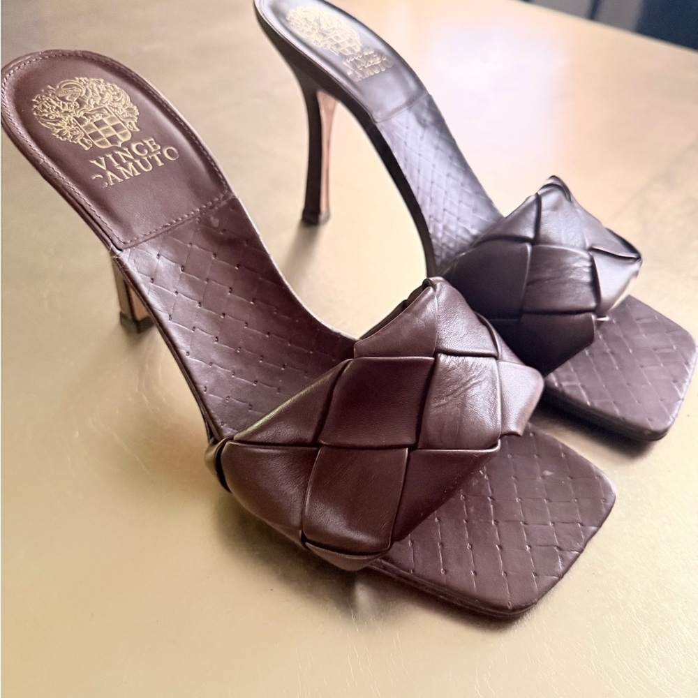 Vince Camuto Brelanie Brown Women's Heeled Sandals